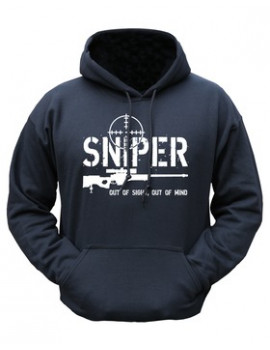 SNIPER HOODIE - BLACK - OUT OF SIGHT