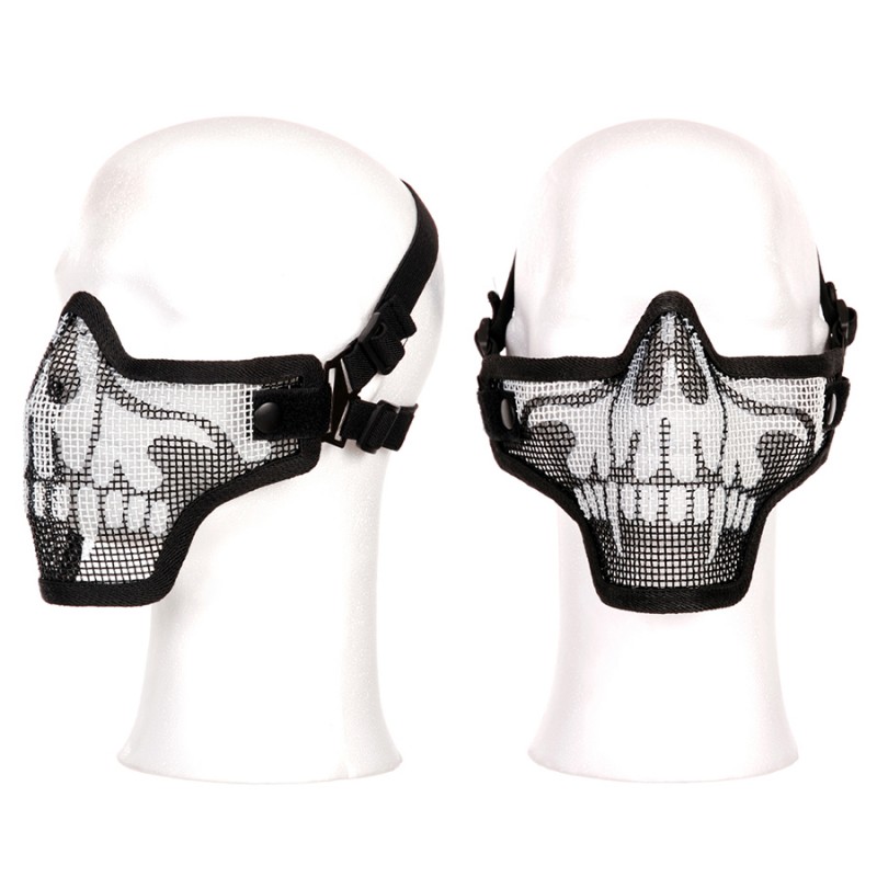 Airsoft metal mesh mask skull