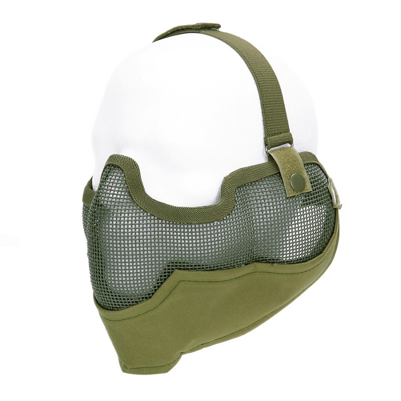 Airsoft metal mesh protective mash with ear protection