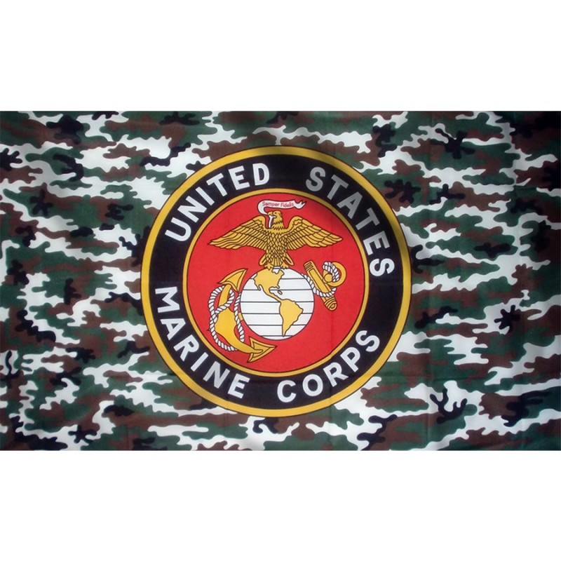 Drapeau US Marine Corps Camo 
