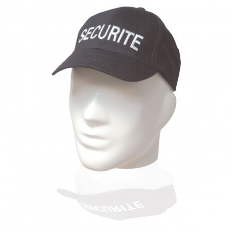 CASQUETTE NOIRE BRODEE SECURITE