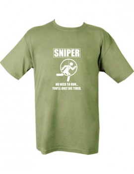 SNIPER DIE TIRED T-SHIRT - OLIVE GREEN
