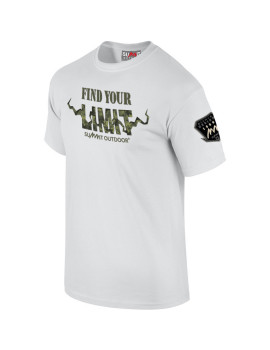 TEE-SHIRT FIND YOUR LIMIT CAMO BLANC